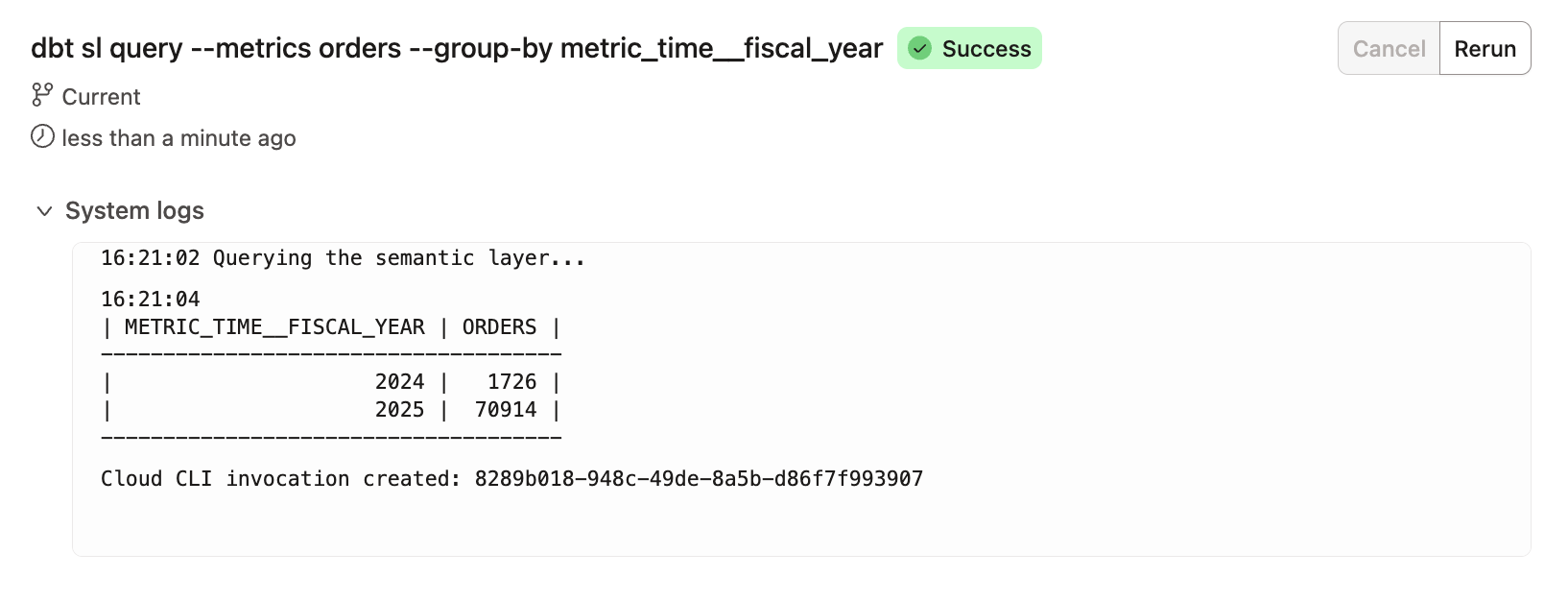 Validate the custom calendar metrics and time spine output in the Studio IDE Validate the custom calendar metrics and time spine output in the Studio IDE